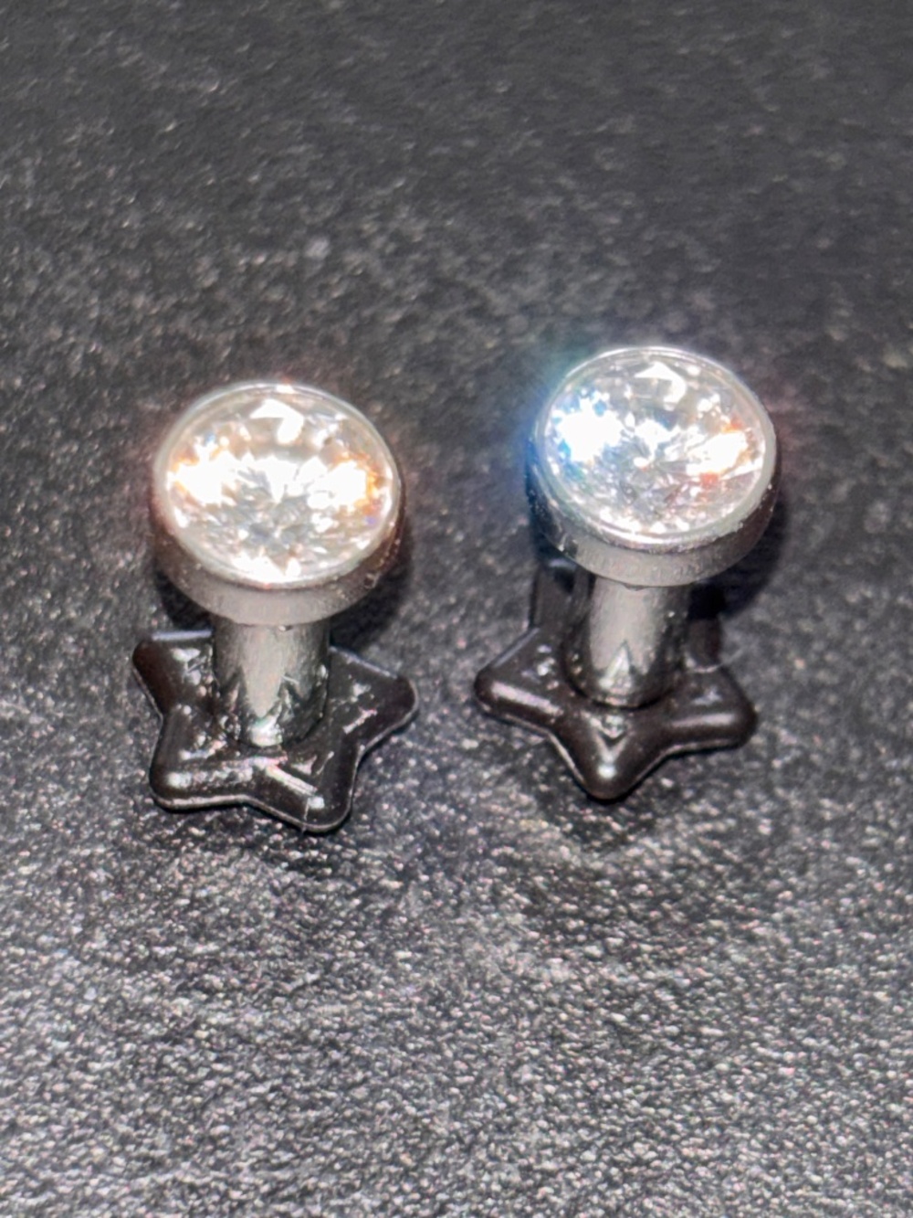 8g Anatometal Surgical Steel Single Flare Single Stone Eyelet - Picture 6 of 8